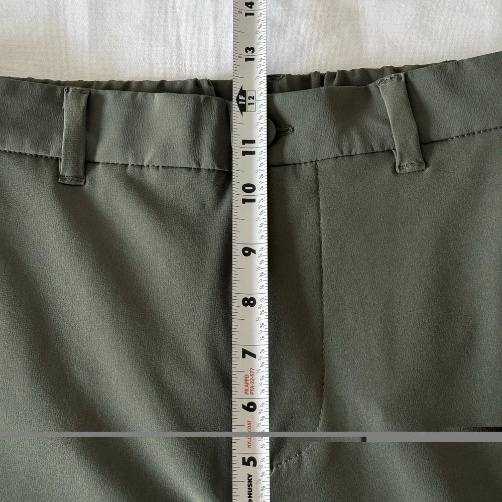 Mizzen + Main Helmsman Pants Mens 34x30 Performance Chino Tech Golf Office Green